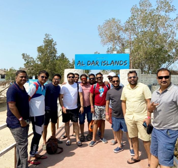 Group tour picture at Al Dar Islands, Bahrain